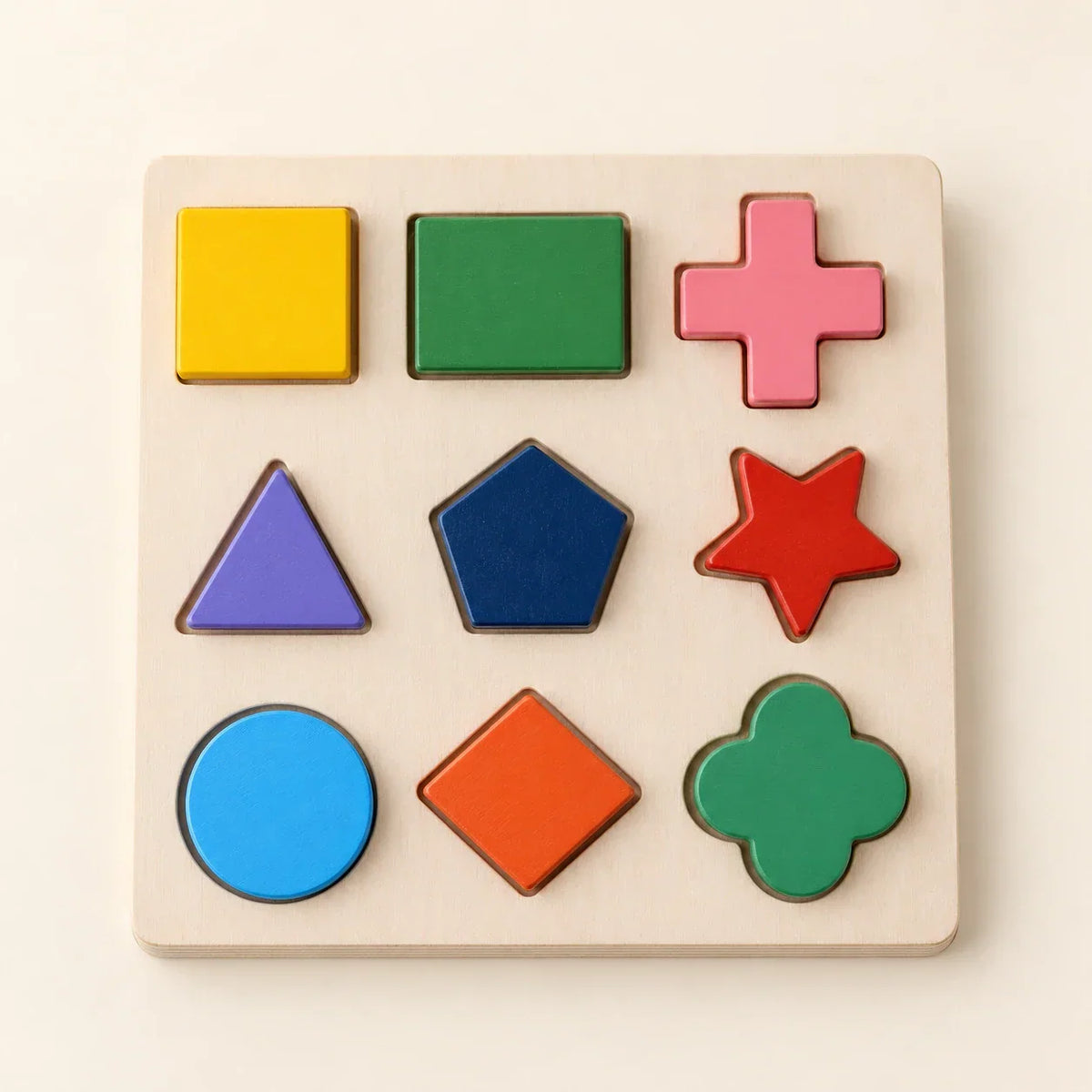 TibaToes™ Montessori Wooden Shape Puzzle