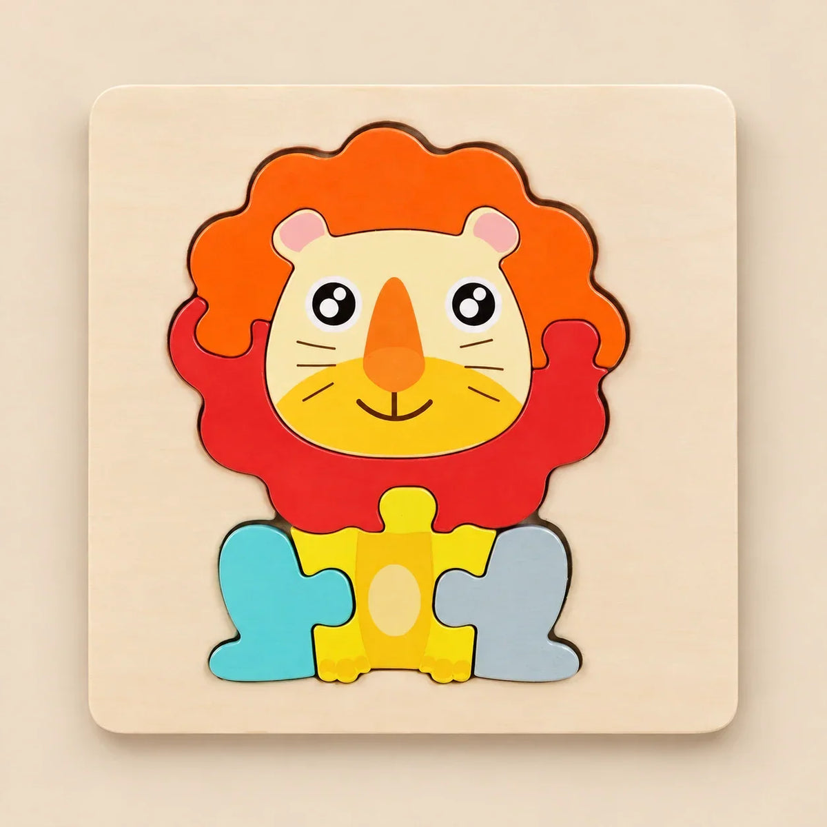 TibaToes™ Shape & Learn Wooden Puzzle