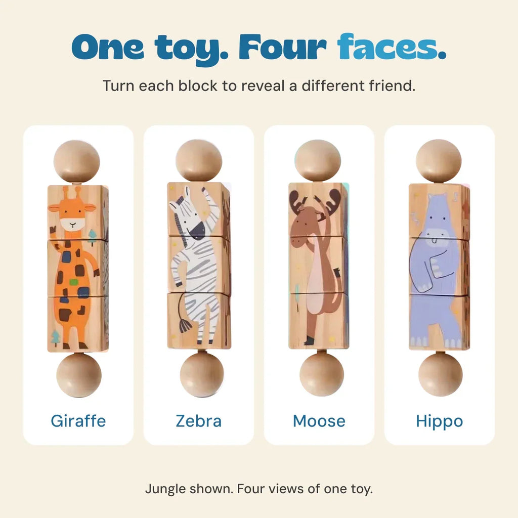 TibaToes™ Spin & Match Animal Friends