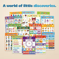 TibaToes™ Montessori Learning Posters: 20-Piece Educational Wall Chart Set for Toddlers & Preschoolers