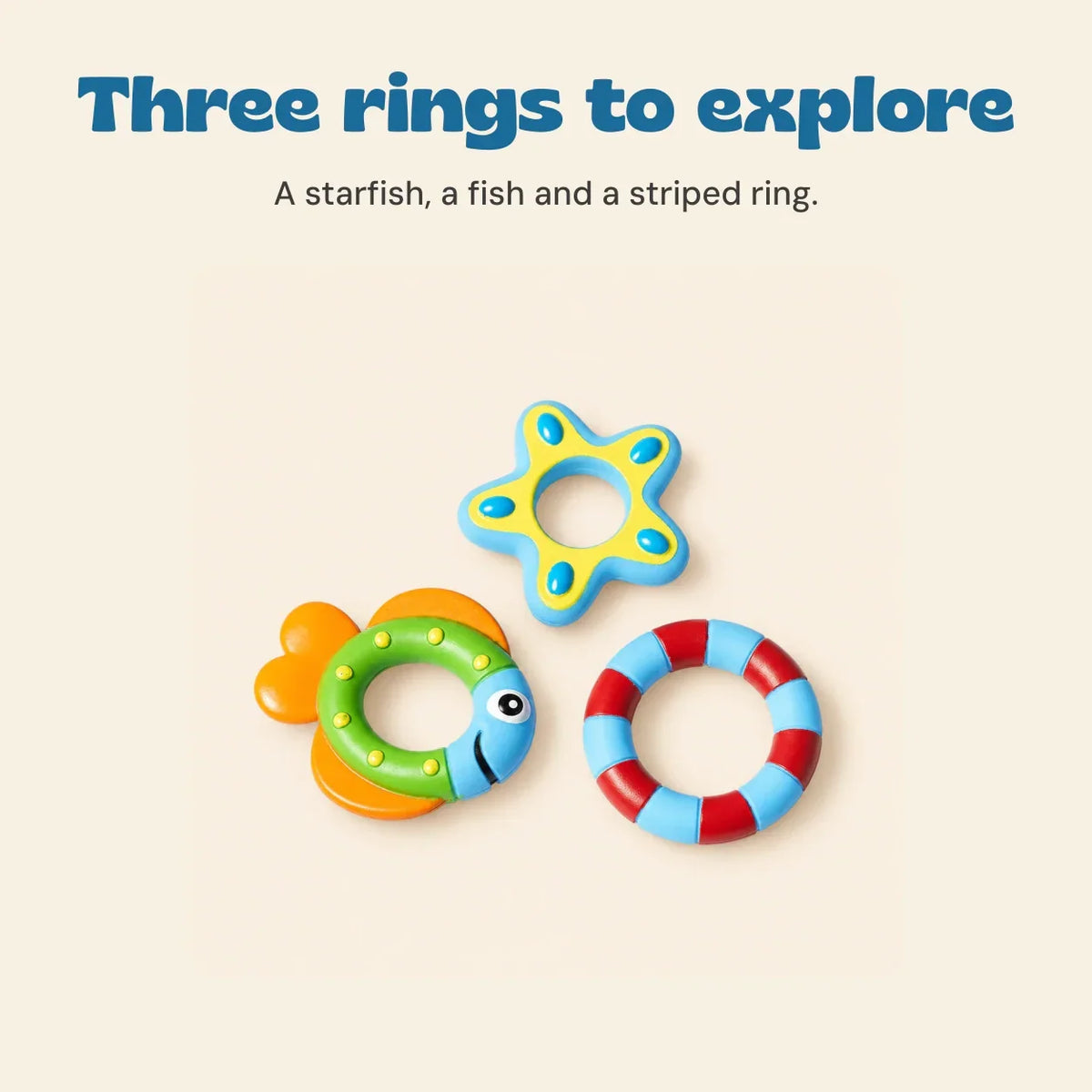 TibaToes™ Montessori Octopus Ring Toss Bathroom Toy