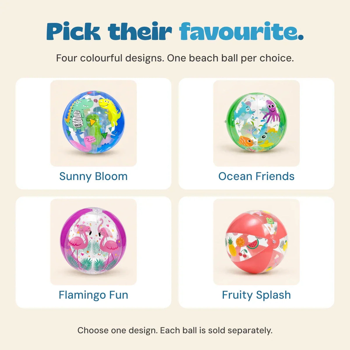 TibaToes Inflatable Beach Ball