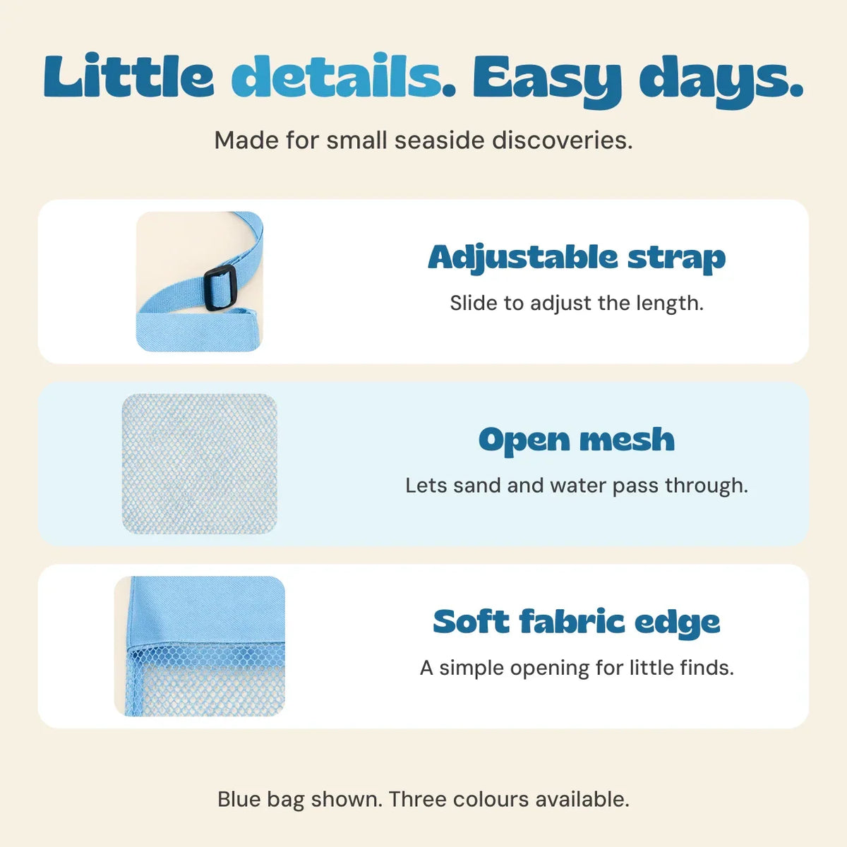 Kids Mesh Beach Bag