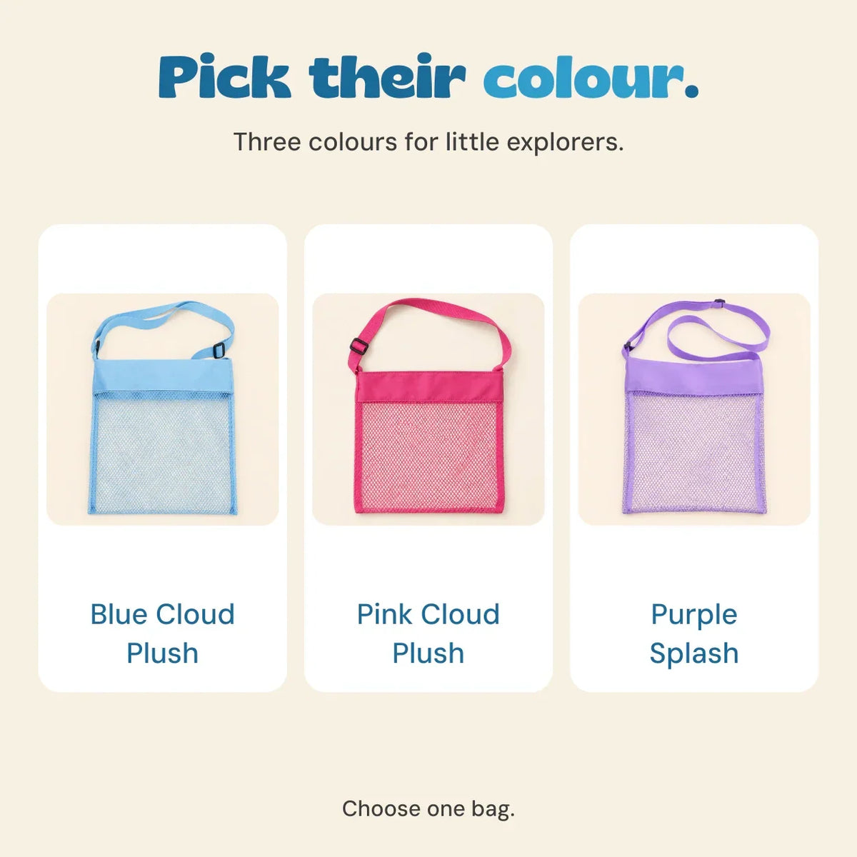 Kids Mesh Beach Bag