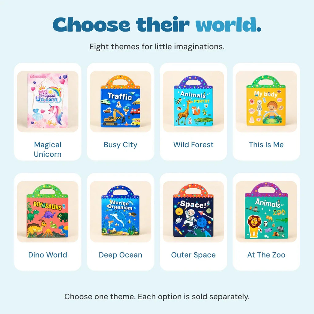 TibaToes Reusable Sticker World