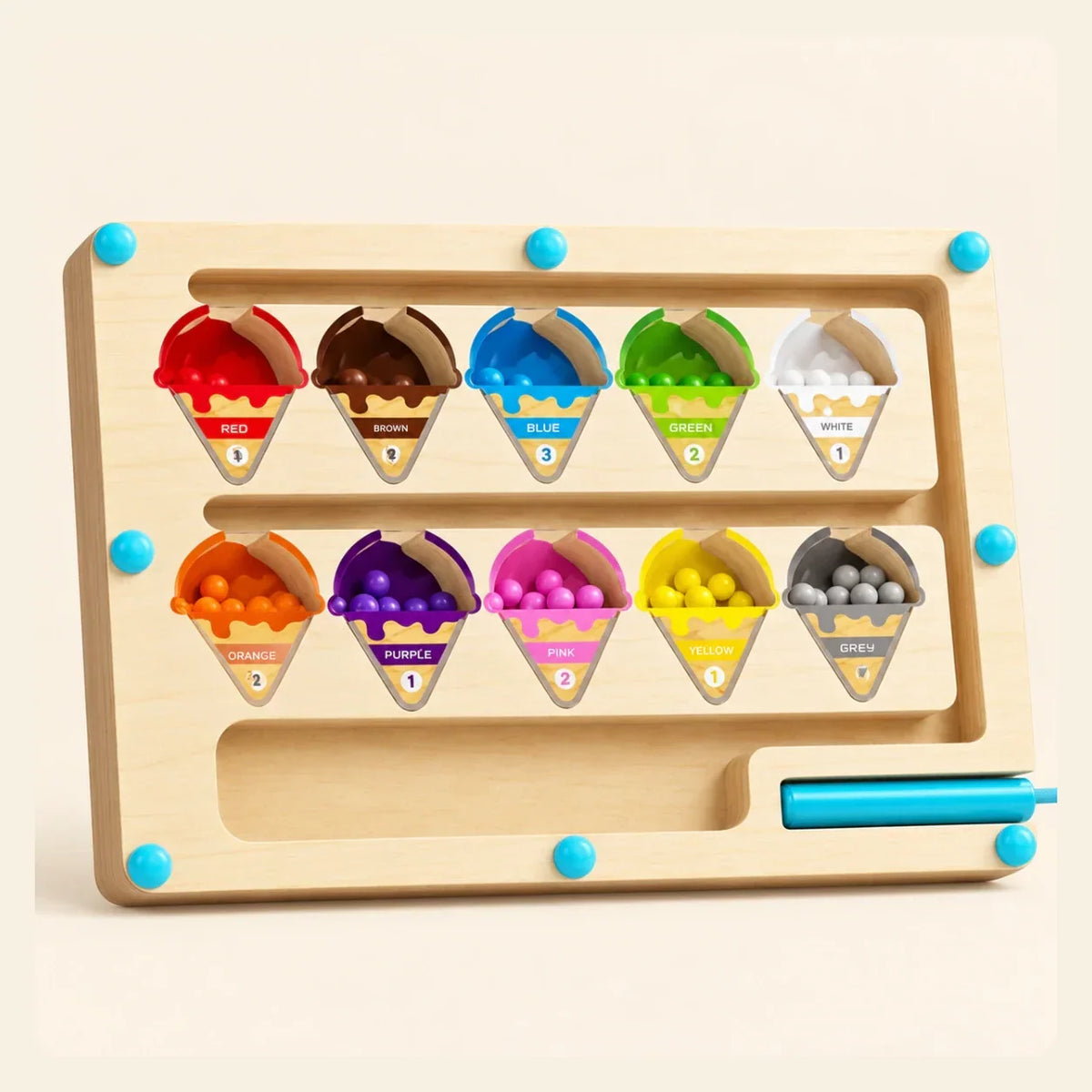 TibaToes™ MagniSort Color Maze Board
