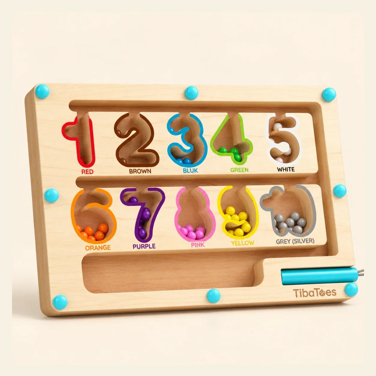 TibaToes™ MagniSort Color Maze Board