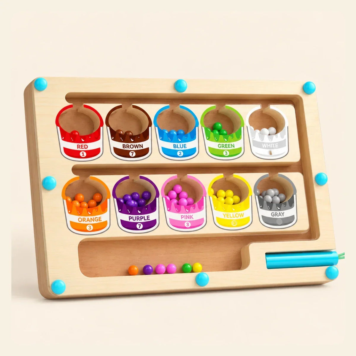 TibaToes™ MagniSort Color Maze Board