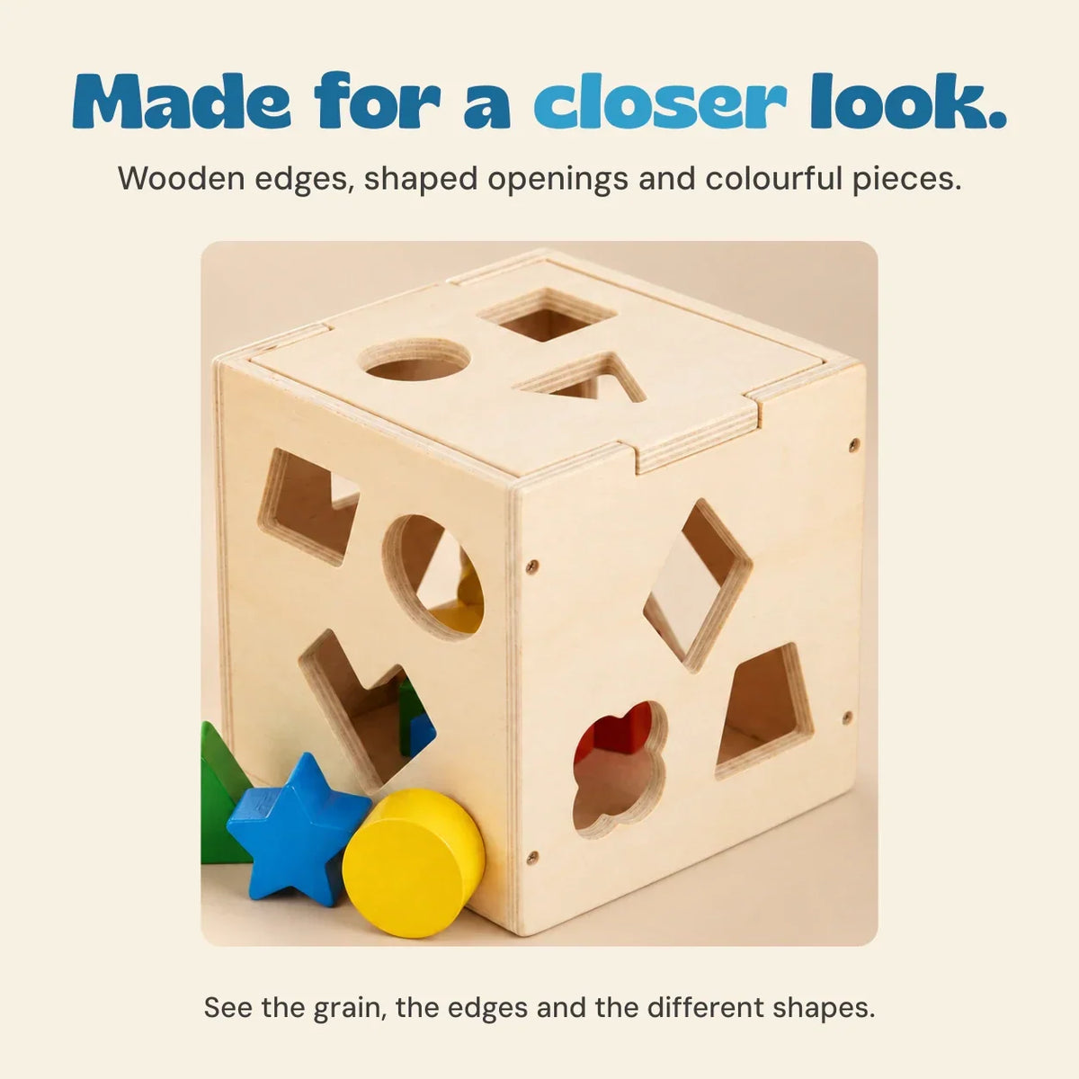 TibaToes™ ShapeDrop Sorting Cube