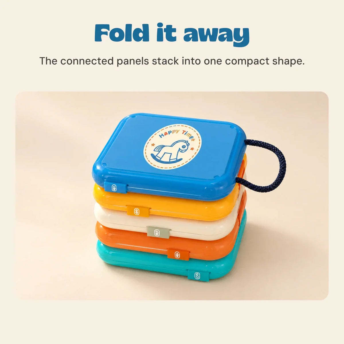 TibaToes™ Montessori Fold & Discover Activity Cube