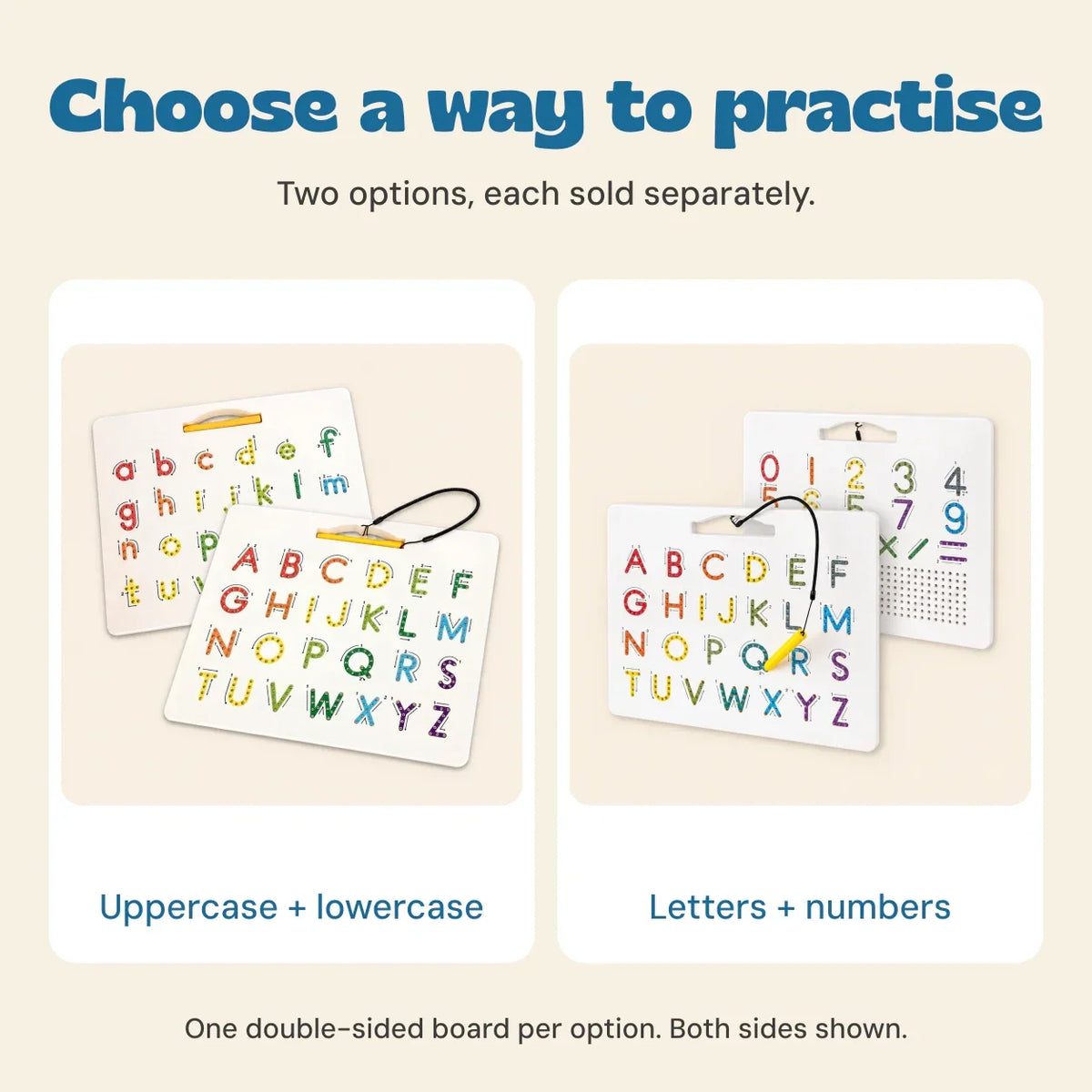 TibaToes™ Magnetic Alphabet Tracing Board