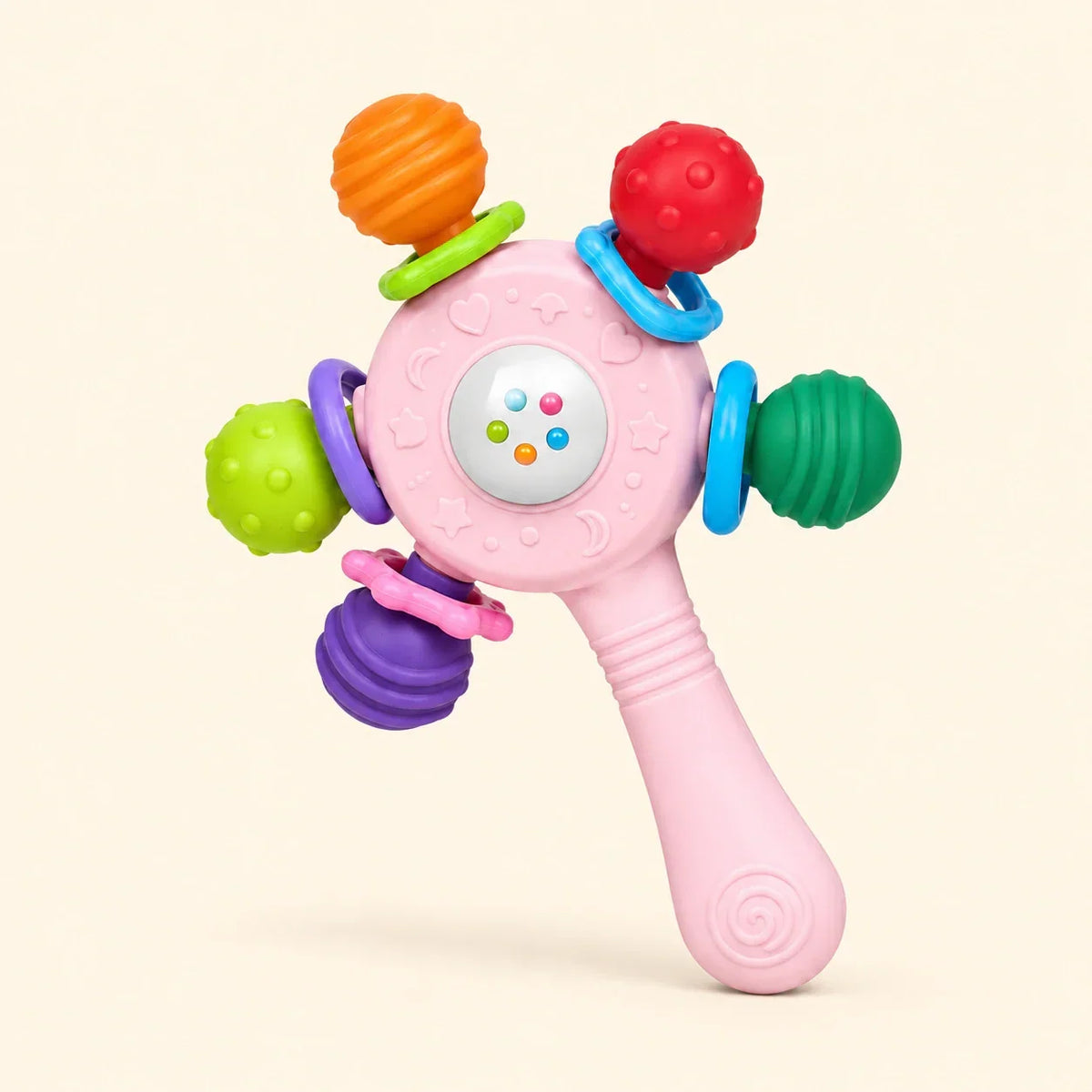 TibaToes™ RainbowGrip Baby Teether Rattle