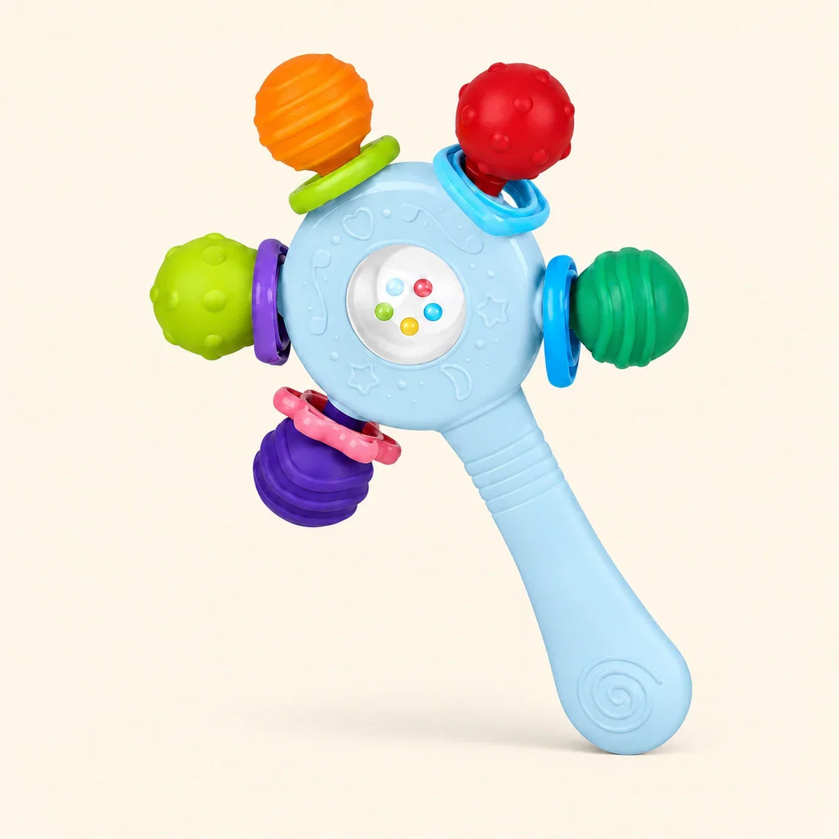 TibaToes™ RainbowGrip Baby Teether Rattle