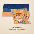 TibaToes™ Christmas Nativity Sticker Story Set