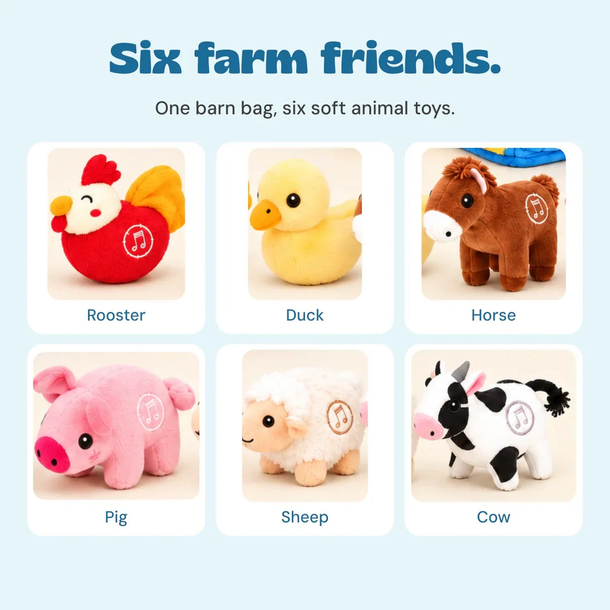 TibaToes™ Farm Friends Soft Play Set