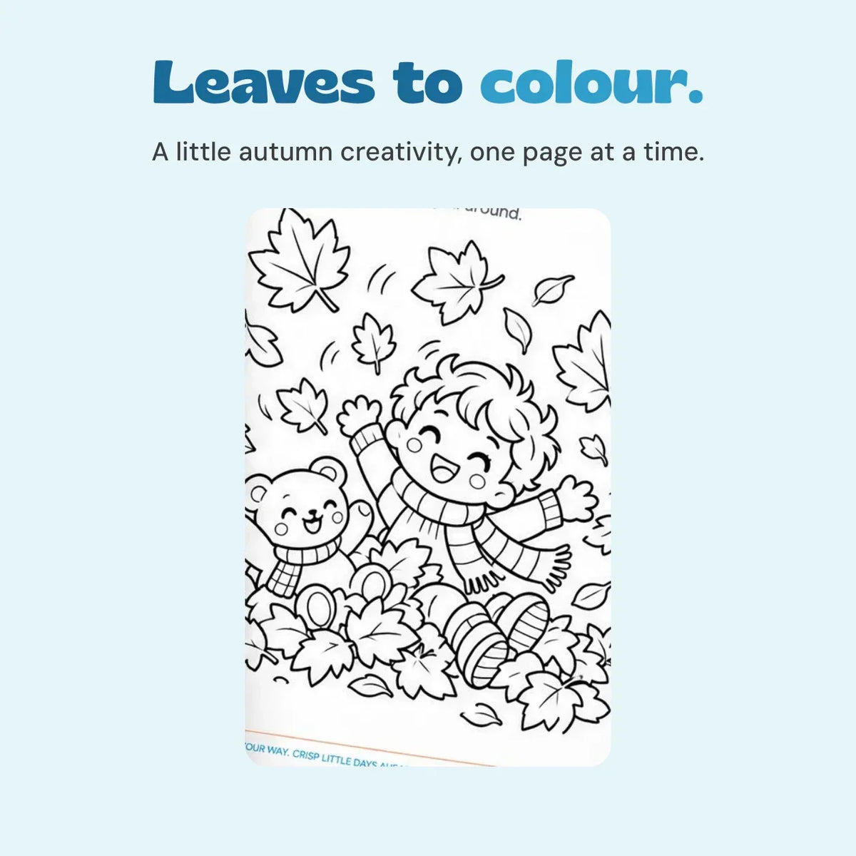 TibaToes™ Little Fall Coloring Book