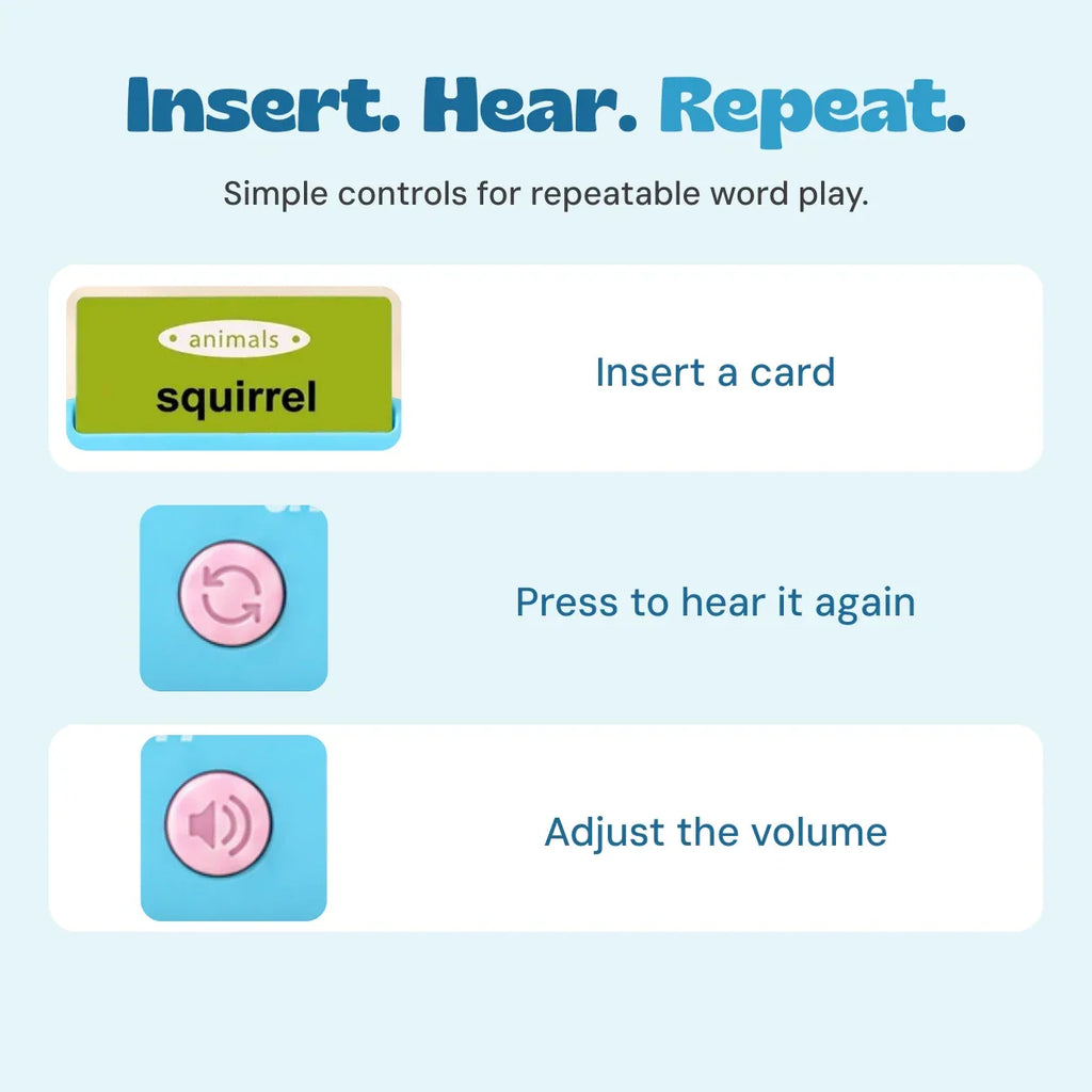 TibaToes™ Montessori Talking Flashcards
