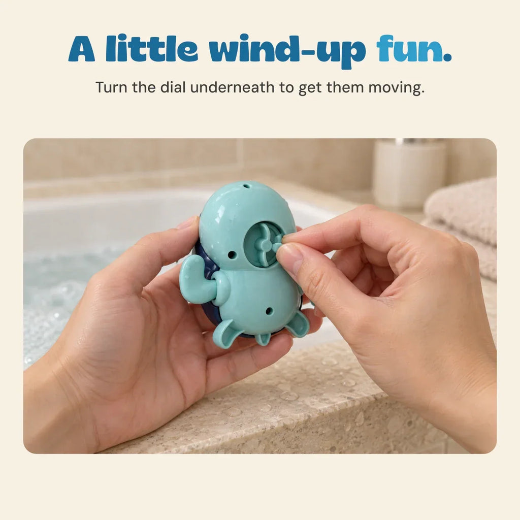TibaToes™ 3-Pack Turtle Bathtub Toys